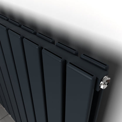 Carisa Plata Yatay Alüminyum Radyatör Modern Tasarım Antrasit - carisa