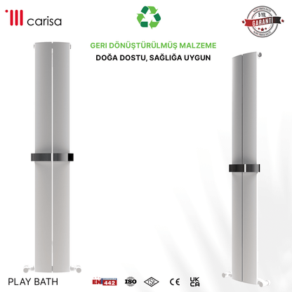 Carisa Play Bath Alüminyum Havlupan Modern Tasarım Beyaz - carisa