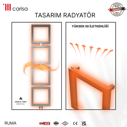 Carisa Ruma Paslanmaz Çelik Havlupan Modern Tasarım Satine - carisa