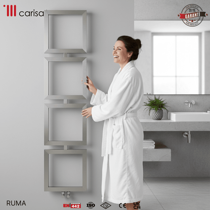Carisa Ruma Paslanmaz Çelik Havlupan Modern Tasarım Satine - carisa