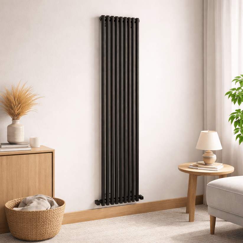 Carisa Sophia Alüminyum Radyatör Siyah HB Orta Bağlantı - carisa