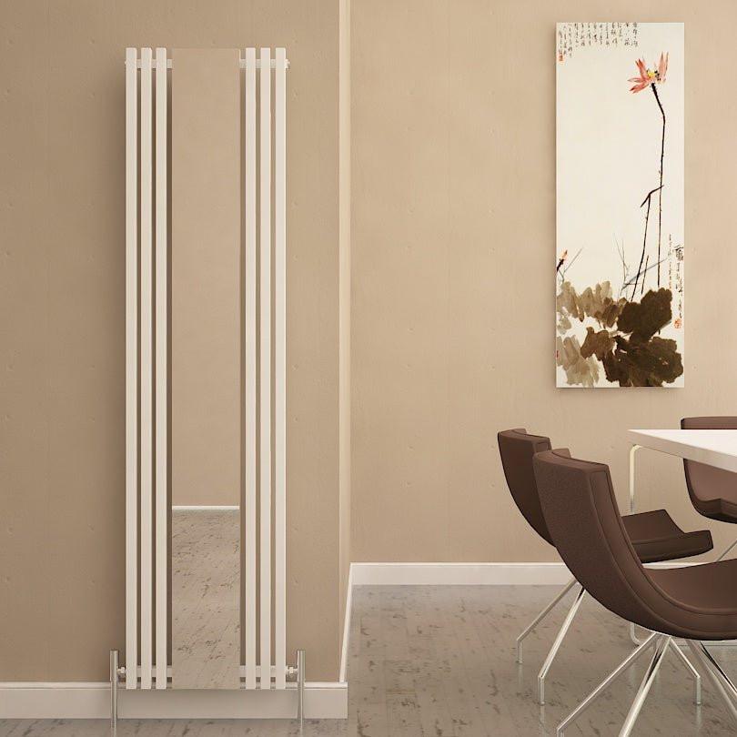 Carisa Sophia Mirror Dikey Alüminyum Radyatör Modern Tasarım Beyaz - Carisa