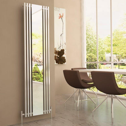 Carisa Sophia Mirror Dikey Alüminyum Radyatör Modern Tasarım Beyaz - Carisa