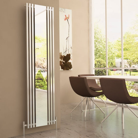 Carisa Sophia Mirror Dikey Alüminyum Radyatör Modern Tasarım Beyaz - carisa