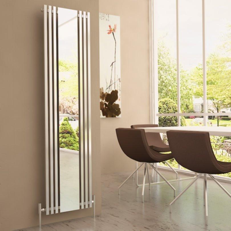 Carisa Sophia Mirror Dikey Alüminyum Radyatör Modern Tasarım Beyaz - Carisa