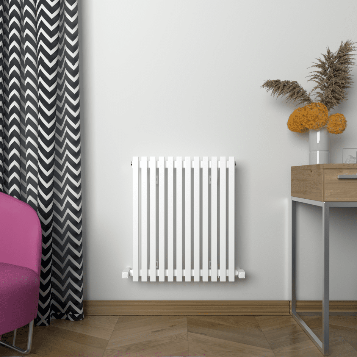 Carisa Sophia Yatay Alüminyum Radyatör Modern Tasarım Beyaz - carisa