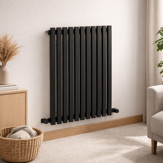 Carisa Sophia Yatay Alüminyum Radyatör Modern Tasarım Siyah - carisa