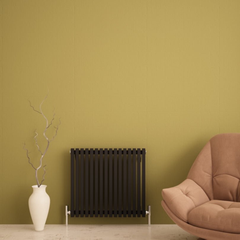 Carisa Sophia Yatay Alüminyum Radyatör Modern Tasarım Siyah - carisa