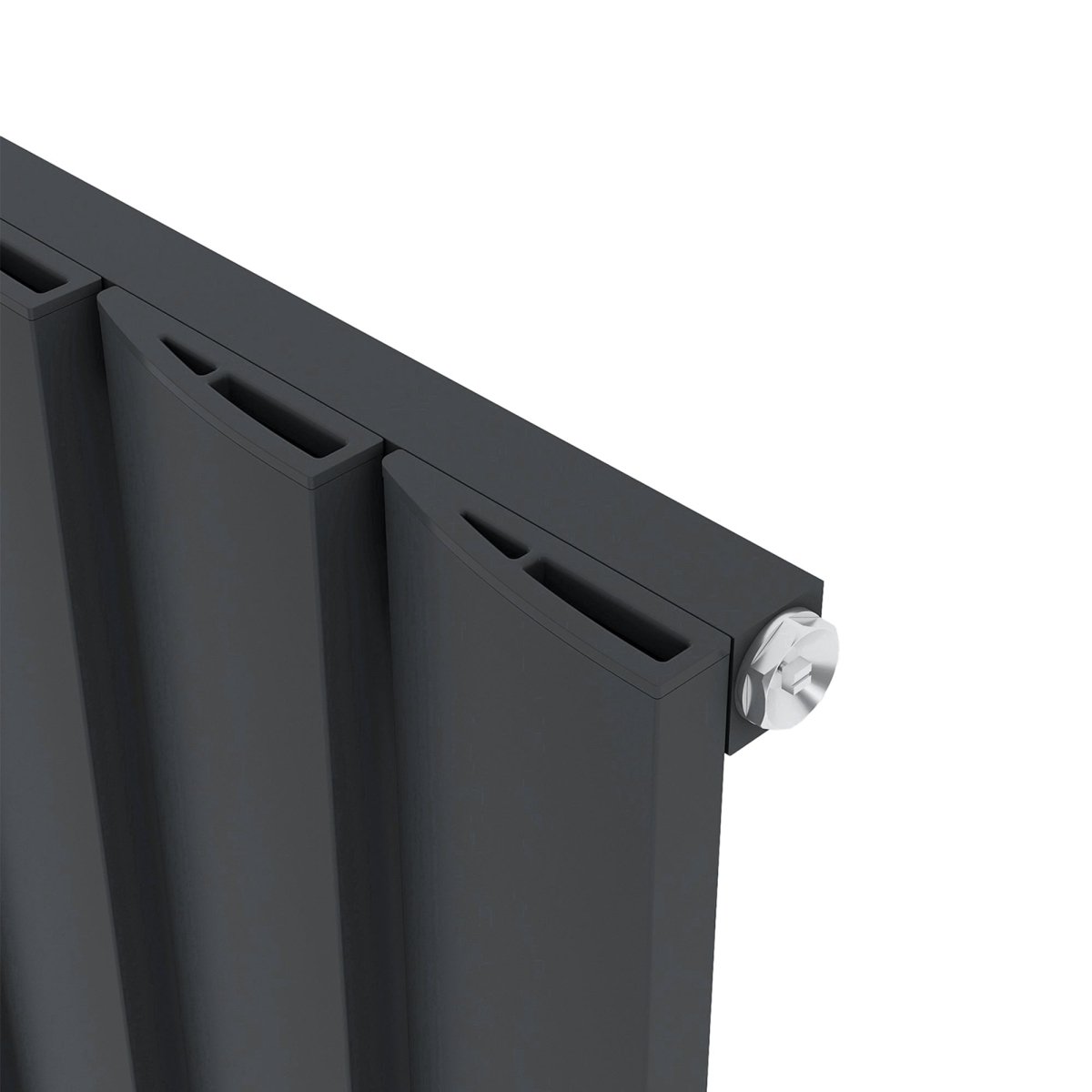 Carisa Step Dikey Alüminyum Radyatör Modern Tasarım Siyah - carisa