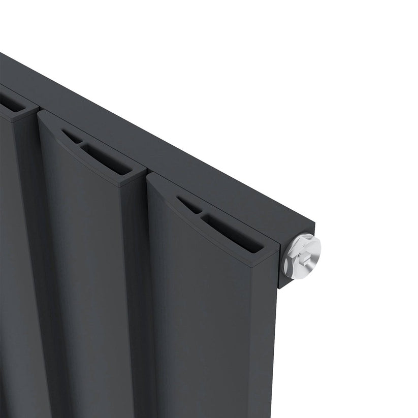 Carisa Step Dikey Alüminyum Radyatör Modern Tasarım Siyah - carisa