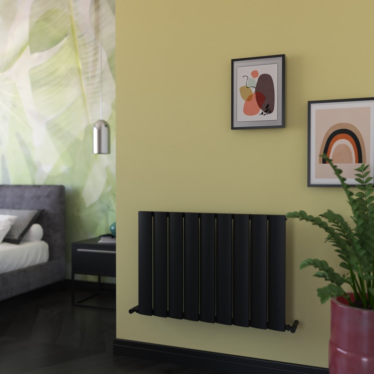 Carisa Step Yatay Alüminyum Radyatör Modern Tasarım Siyah - carisa