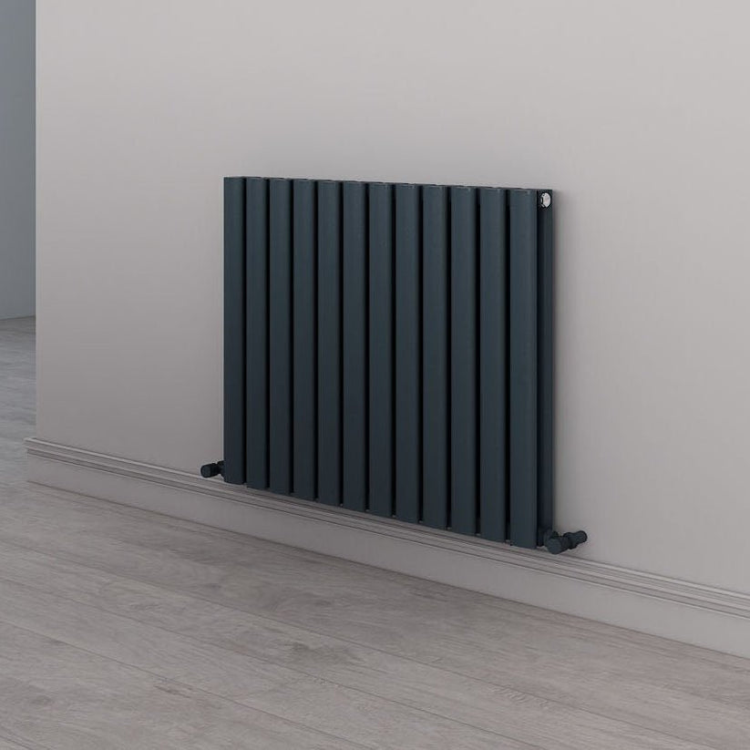 Carisa Tallis Double Alüminyum Radyatör Antrasit Standart Bağlantı - carisa