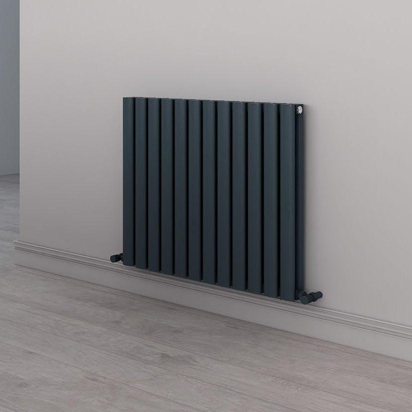 Carisa Tallis Double Alüminyum Radyatör Antrasit Standart Bağlantı - carisa