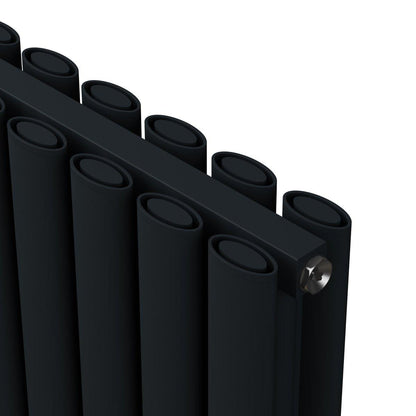 Carisa Tallis Double Alüminyum Radyatör Siyah Standart Bağlantı - carisa