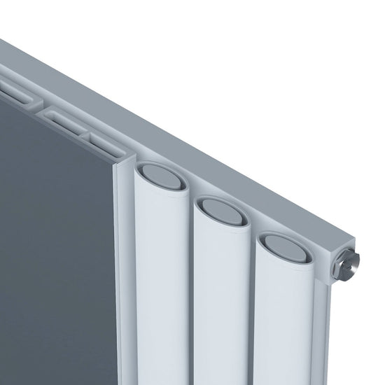 Carisa Tallis Mirror Dikey Alüminyum Radyatör Modern Tasarım Beyaz - carisa