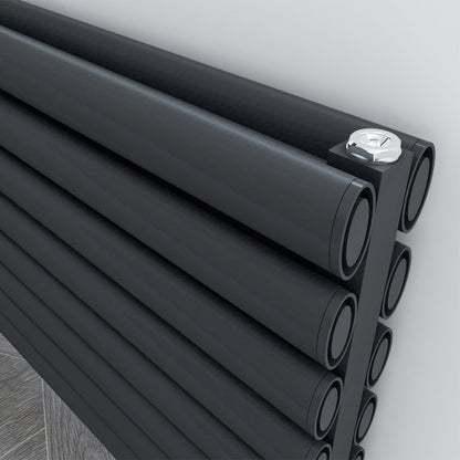 Carisa Tallis Xl Yatay Alüminyum Radyatör Modern Tasarım Siyah - carisa