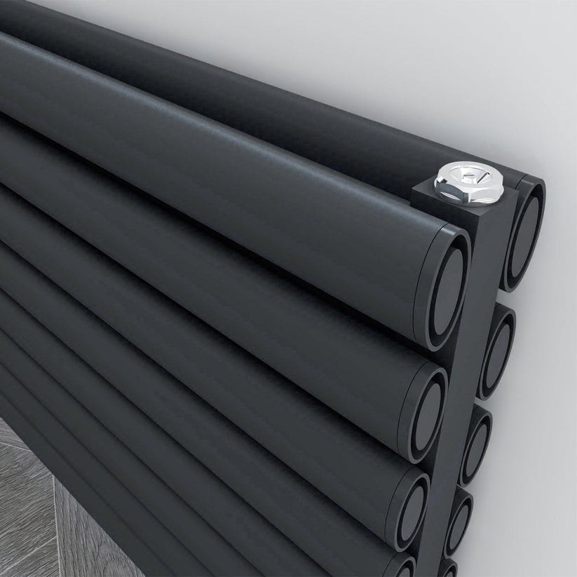 Carisa Tallis Xl Yatay Alüminyum Radyatör Modern Tasarım Siyah - carisa