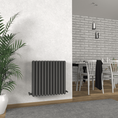 Carisa Tubo Alüminyum Radyatör Antrasit Standart Bağlantı - carisa