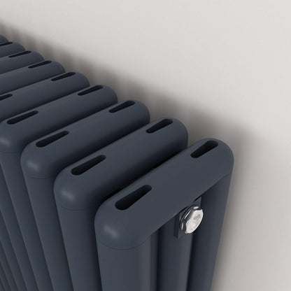 Carisa Tubo Alüminyum Radyatör Antrasit Standart Bağlantı - carisa