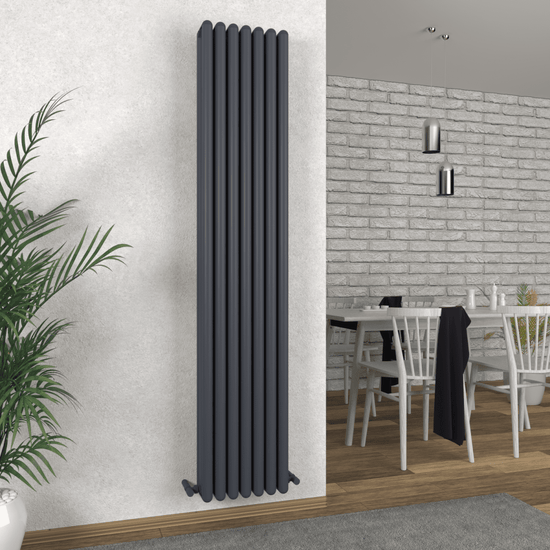 Carisa Tubo Alüminyum Radyatör Antrasit Standart Bağlantı - carisa