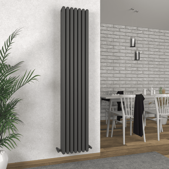 Carisa Tubo Alüminyum Radyatör Antrasit Standart Bağlantı - carisa