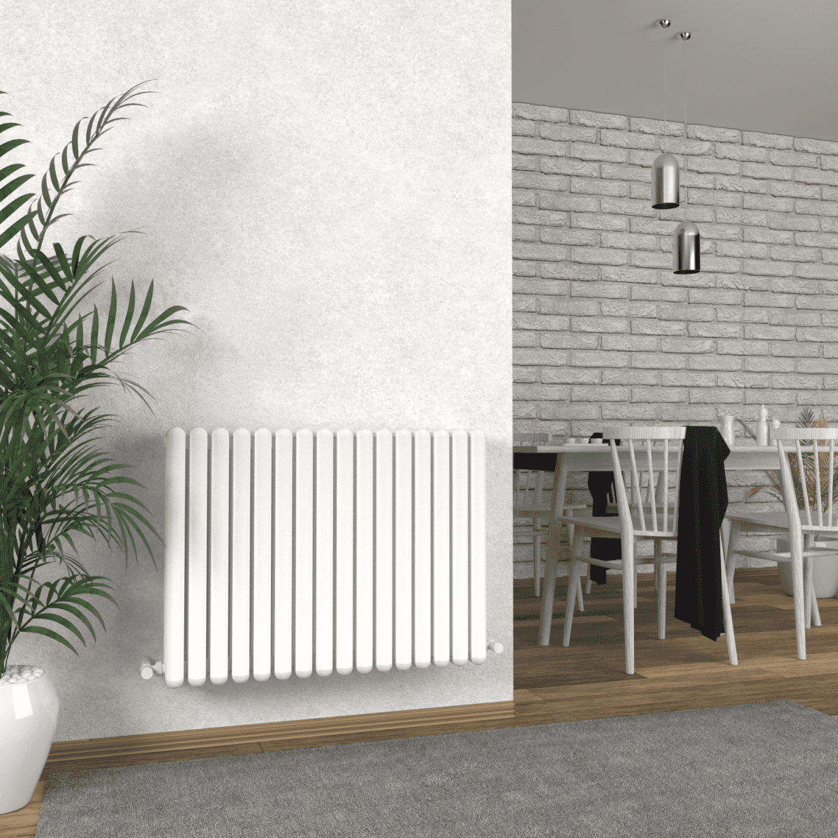 Carisa Tubo Alüminyum Radyatör Beyaz Standart Bağlantı - carisa