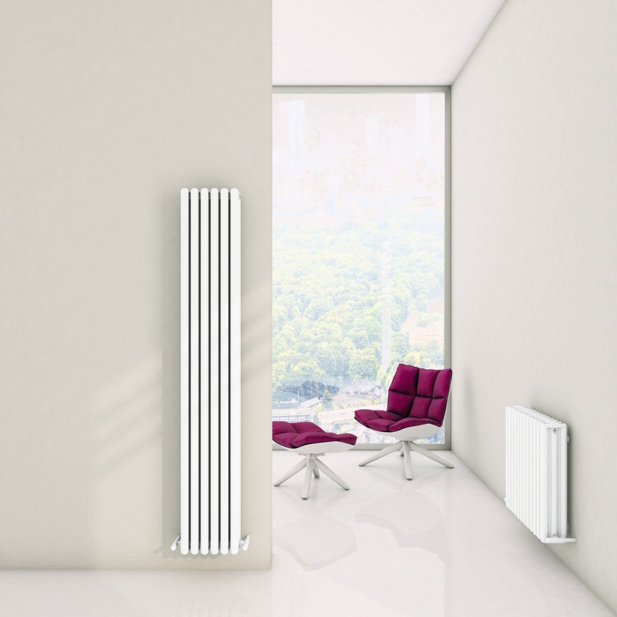 Carisa Tubo Alüminyum Radyatör Beyaz Standart Bağlantı - carisa