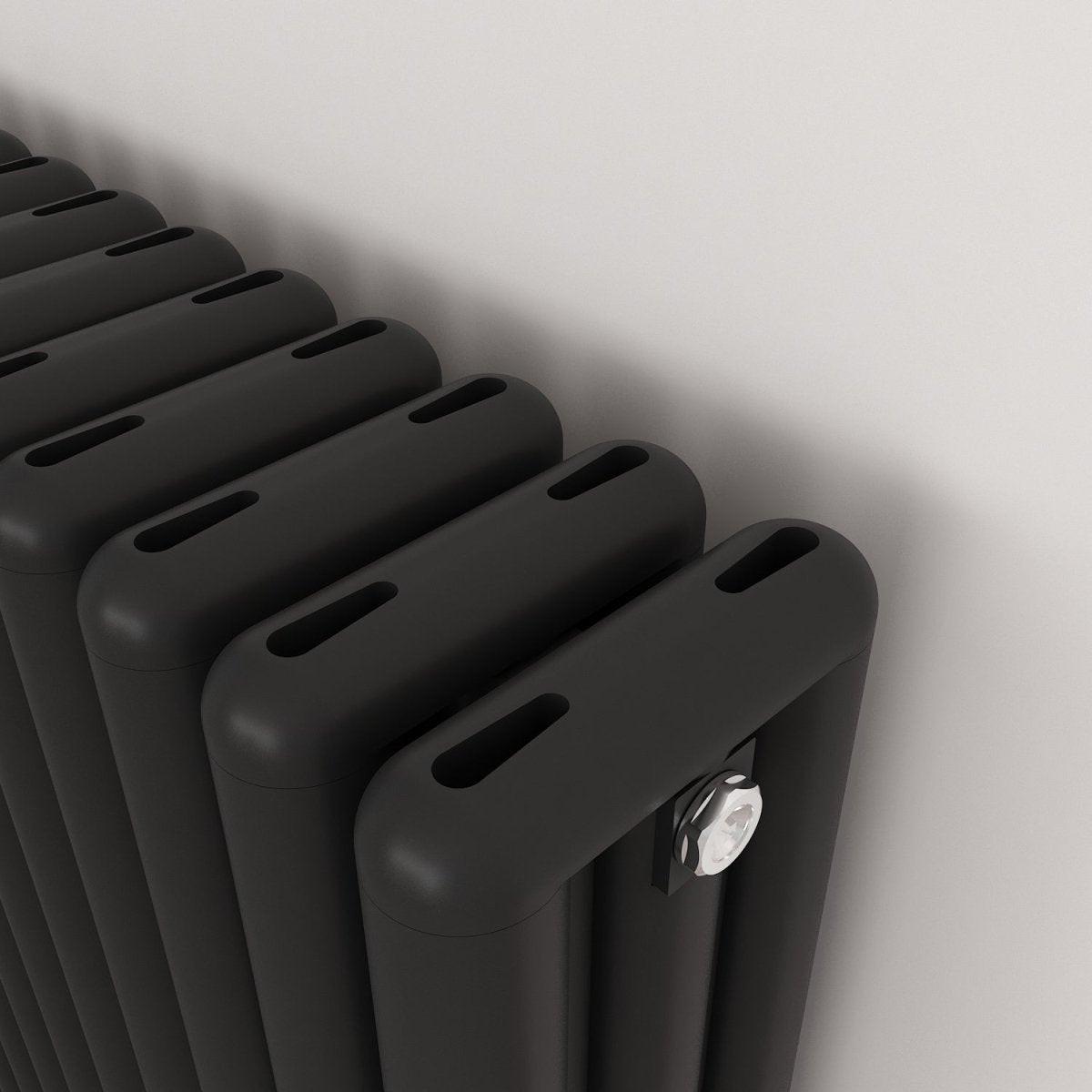 Carisa Tubo Alüminyum Radyatör Siyah Standart Bağlantı - carisa