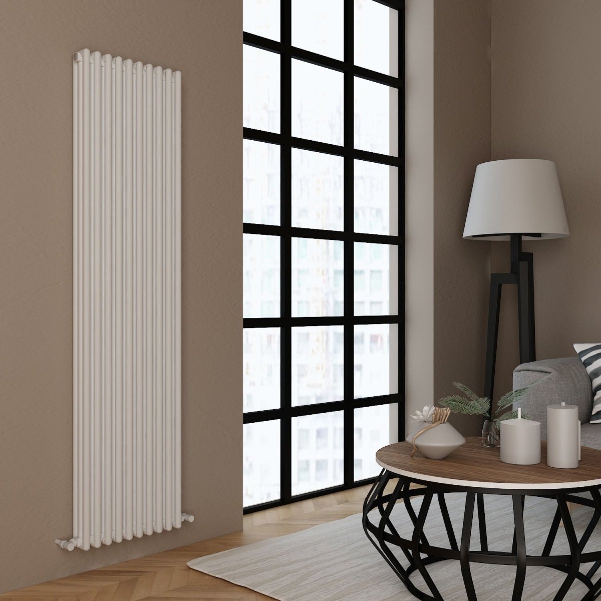 Carisa Tubulous Alüminyum Radyatör Beyaz Standart Bağlantı - carisa