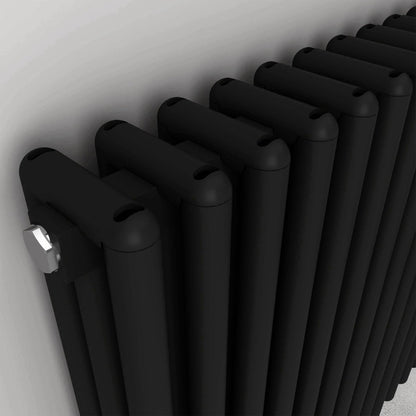 Carisa Tubulous Alüminyum Radyatör Siyah Standart Bağlantı - carisa