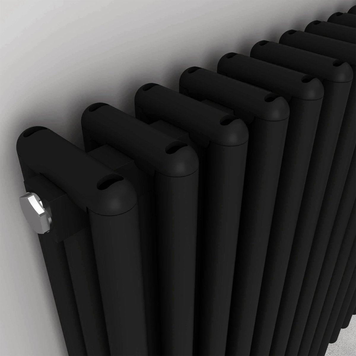 Carisa Tubulous Yatay Alüminyum Radyatör Modern Tasarım Siyah - carisa