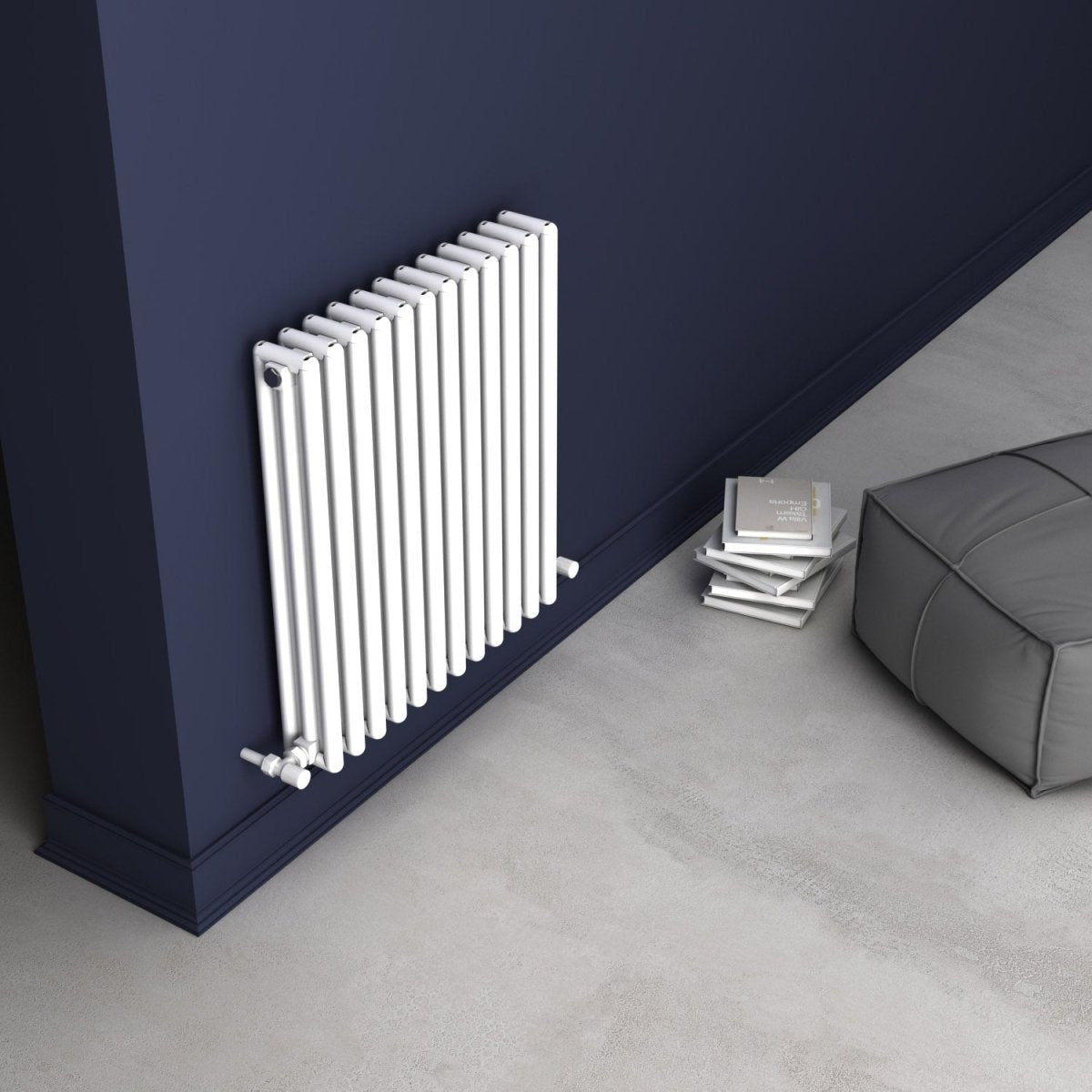 Carisa Tubulous Yatay Alüminyum Radyatör Modern Tasarım Beyaz - carisa