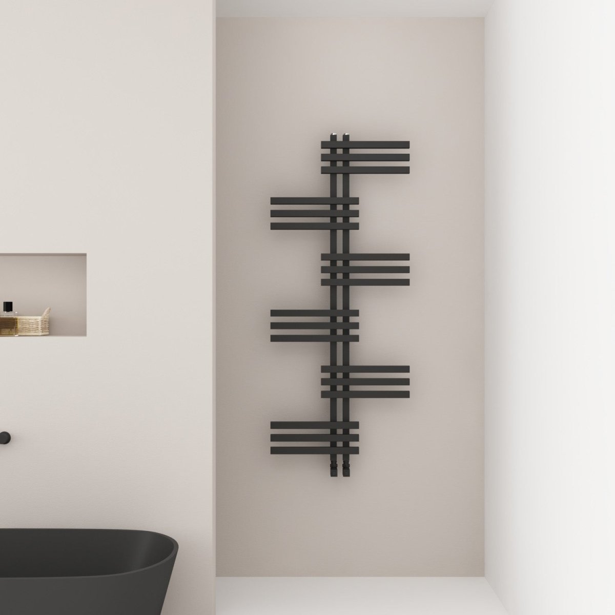 Carisa Unico Alüminyum Havlupan Modern Tasarım Siyah - carisa