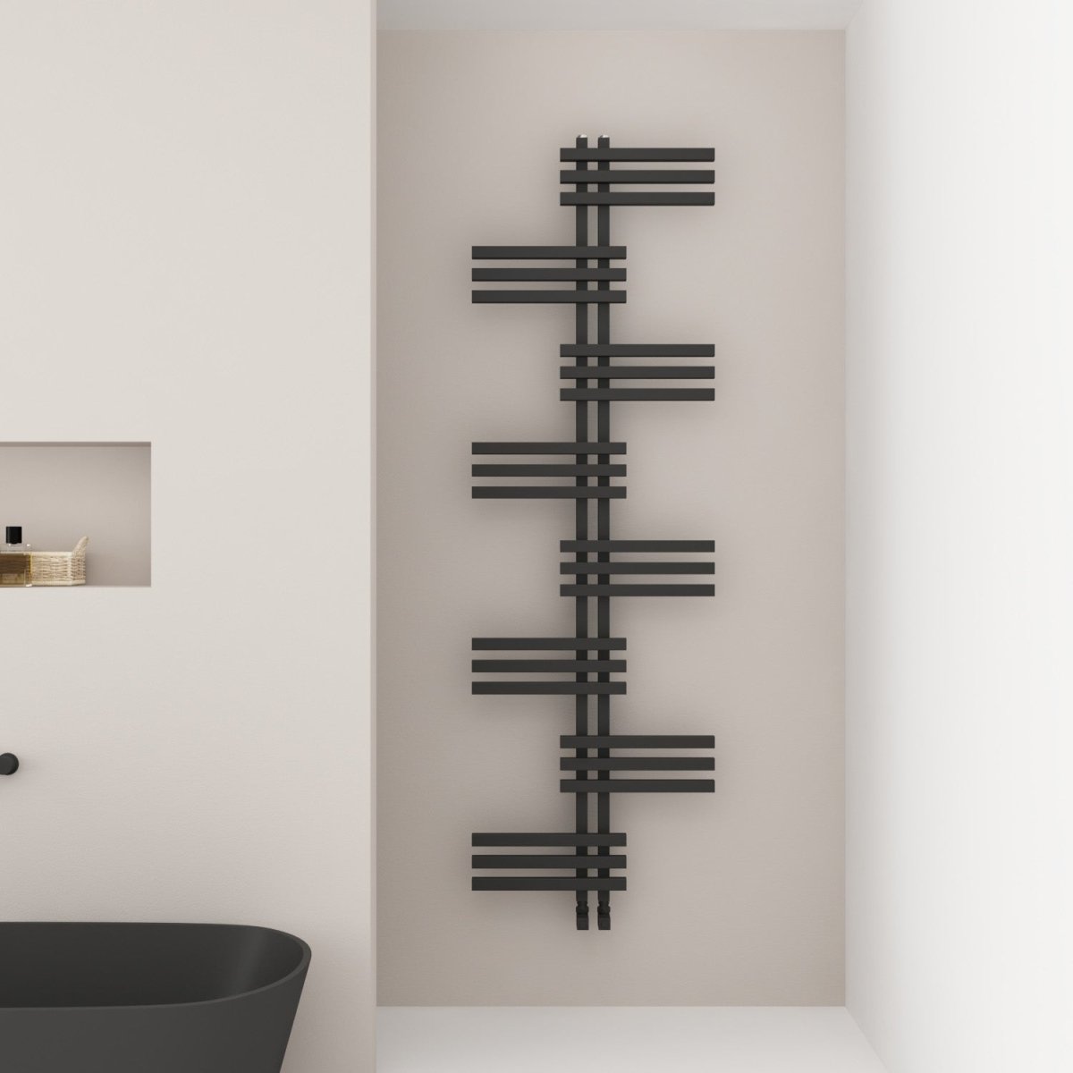 Carisa Unico Alüminyum Havlupan Modern Tasarım Siyah - carisa