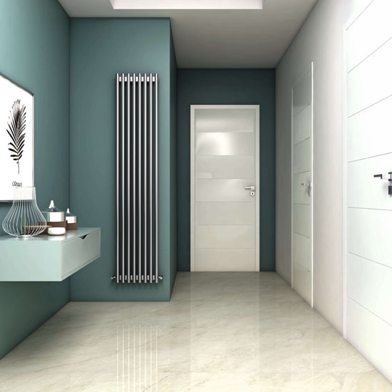 Carisa Versailles Dikey Paslanmaz Çelik Radyatör Modern Tasarım Satine - carisa