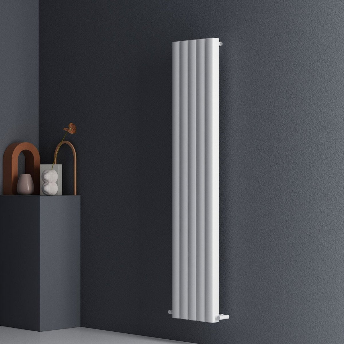 Carisa Vesta Dikey Alüminyum Radyatör Modern Tasarım Beyaz - carisa