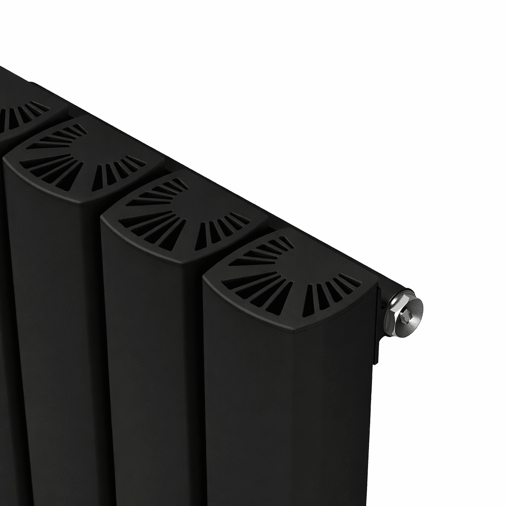 Carisa Vesta Dikey Alüminyum Radyatör Modern Tasarım Siyah - carisa