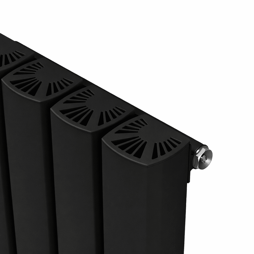 Carisa Vesta Dikey Alüminyum Radyatör Modern Tasarım Siyah - carisa