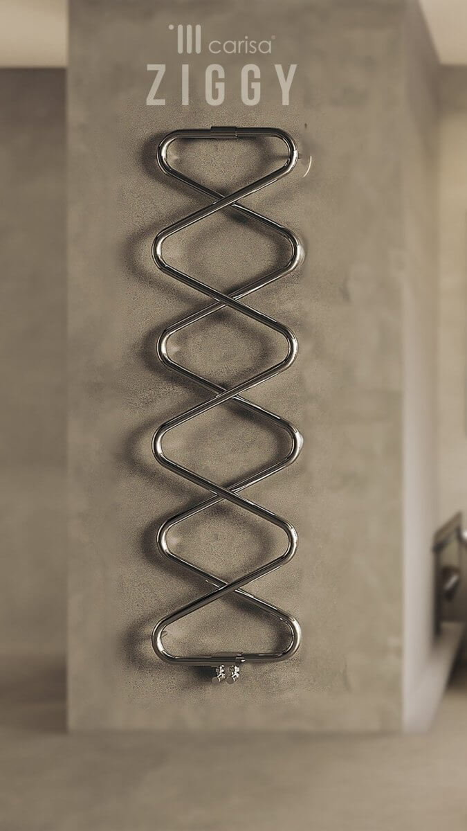 Carisa Ziggy Paslanmaz Çelik Radyatör Modern Tasarım Ayna Polisaj - carisa