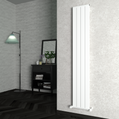 Carisa Elite Dikey Alüminyum Radyatör Modern Tasarım Parlak Beyaz