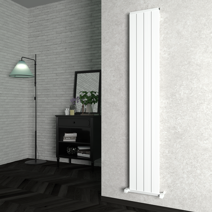 Carisa Elite Dikey Alüminyum Radyatör Modern Tasarım Parlak Beyaz