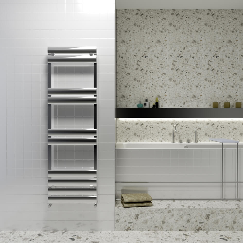 Carisa Elliptic Bath Alüminyum Havlupan Modern Tasarım Parlak Eloksal