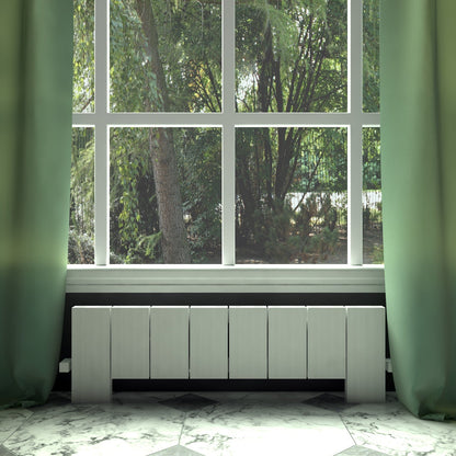 Carisa Elvino Floor Yatay Alüminyum Radyatör Modern Tasarım Beyaz