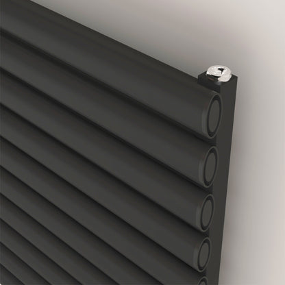 Carisa Tallis Xl Yatay Alüminyum Radyatör Modern Tasarım Siyah