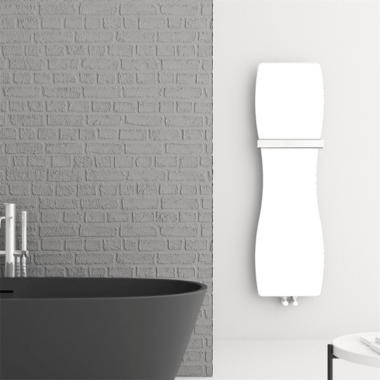 Carisa Hamlets Dikey İnce Tasarım Çelik Radyatör Modern Tasarım Beyaz