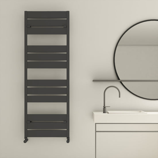 Carisa Mack Bath Alüminyum Havlupan 1145 x 0500 mm 9 Dilim Koyu Gri Standart Bağlantı