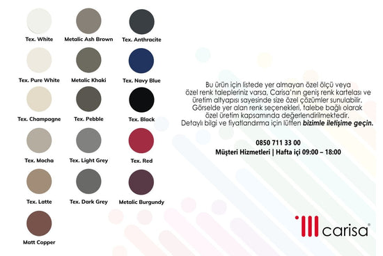 Minimalist Boyalı Köşe Vana - carisa