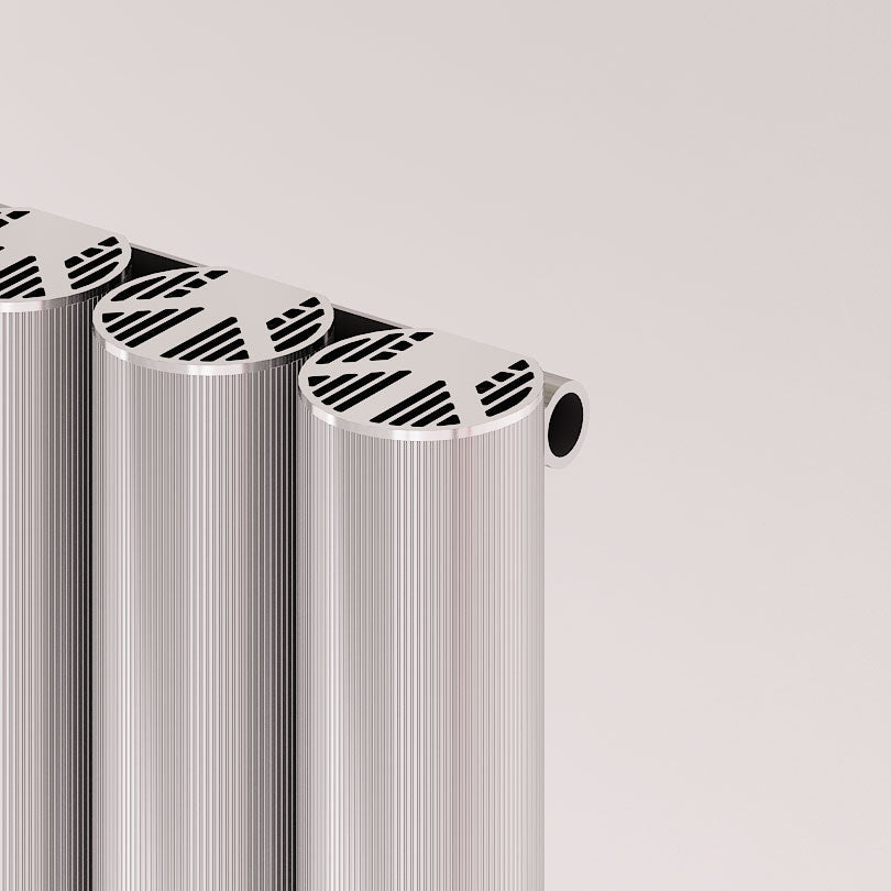 Carisa Otto Dikey Alüminyum Radyatör Modern Tasarım Parlak Eloksal