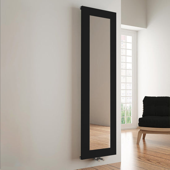 Carisa Quadro Dikey Alüminyum Radyatör Modern Tasarım Siyah