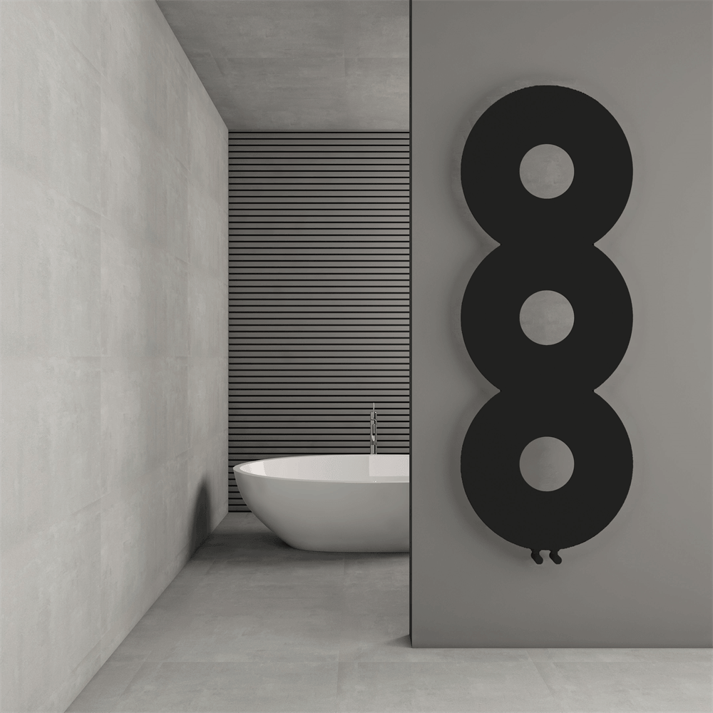 Carisa Rochester İnce Tasarım Çelik Radyatör Modern Tasarım Siyah